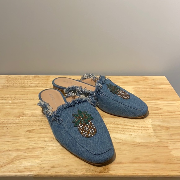 BCBGeneration Blue Jeans Slippers - Picture 2 of 2